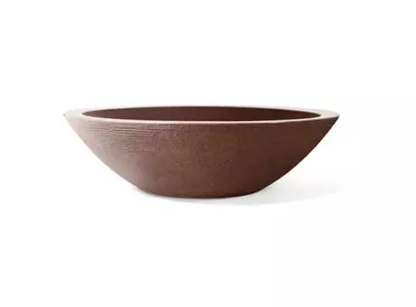 PLANTERA GRAFIATO CONCHA 18 MARRON