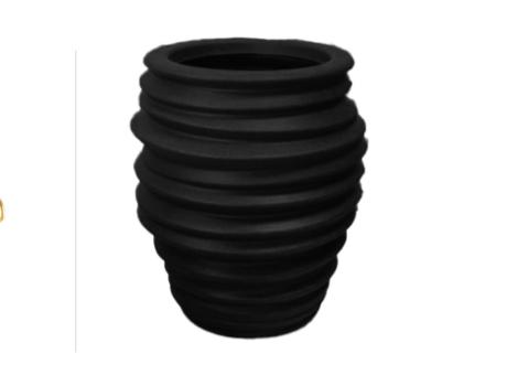 PLANTERA WAVE REDONDO 82 NEGRO