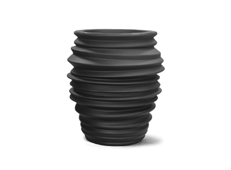 Imagen de PLANTERA WAVE REDONDO 82 NEGRO