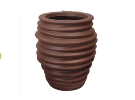 PLANTERA WAVE REDONDO 82 MARRON