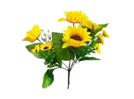 FLOR ARTIFICIAL GIRASOL (28CM) AMARILLO