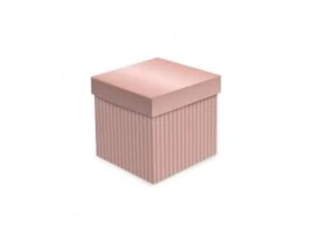 CAJA CUBO PQ RELIEVE ROSE GOLD 13X13X13