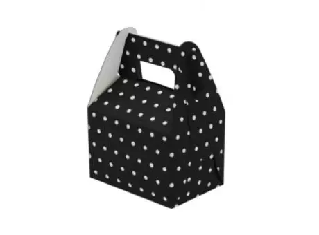 Imagen miniatura de CAJITA PAPEL SOUVENIR 10P MOTAS NEGRO