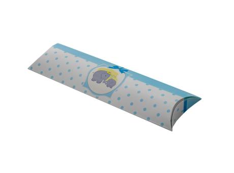 CAJA PAPEL TUBO ELEFANTE 10P (21X6X1) CELESTE