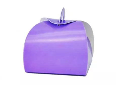 Imagen de CAJITA PAPEL CURVO 10P (7X9X7) PURPURA