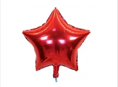 GLOBO ESTRELLA (45CM) ROJO