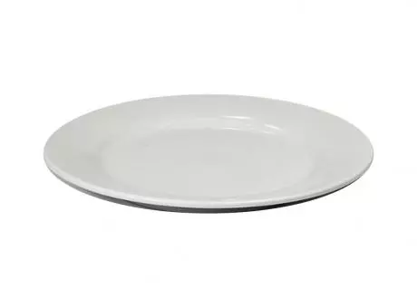 Imagen de PLATO PLAYO DE PORCELANA BLANCO