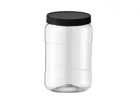 DN FRASCO CRISTALINO PET 500 ML D 70MM C/ TAPA NEGRA