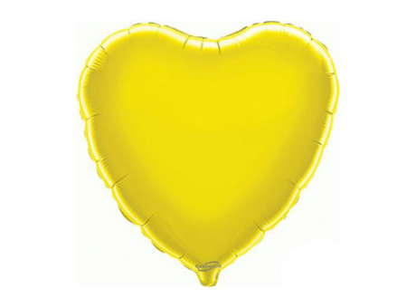 GLOBO CORAZON (43CM) AMARILLO