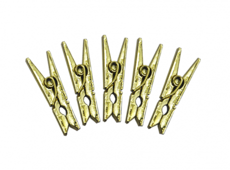 PINZITA MADERA 25P (3.5CM) DORADO
