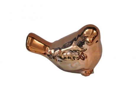 Imagen de DECOR CERAMICO PALOMA (7X5X4) ROSA DORADO