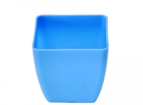 MACETA CUADRADO (8X8) CELESTE