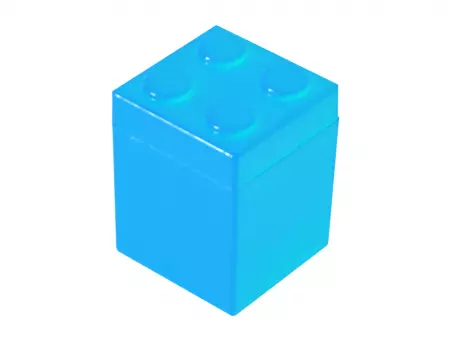 CARAMELERO BLOQUE 10P (4X5X4) CELESTE
