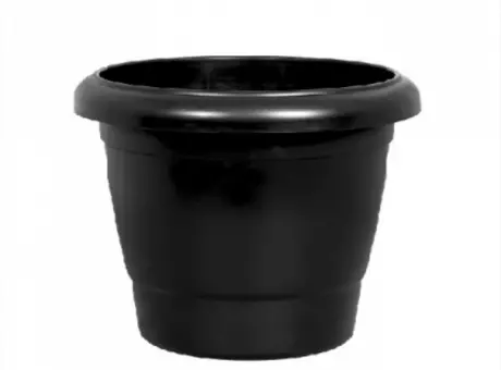 PLANTERA REDONDA EXTRA G 44 L NEGRA R. 119 PLASNEW