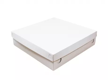 CAJA BOCADITOS BLANCA 28X28X5 - PY
