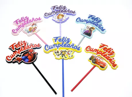 Imagen de TOPPER FELIZ CUMPLEAÑOS NIÑOS