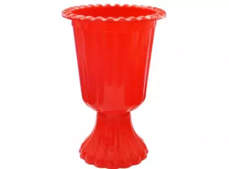 MACETA PLASTICA (13X19) ROJO