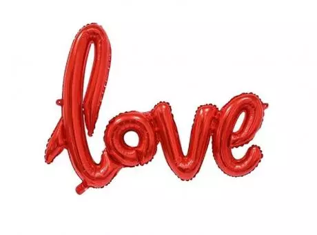 GLOBO \\\"LOVE\\\" (48X79CM) ROJO