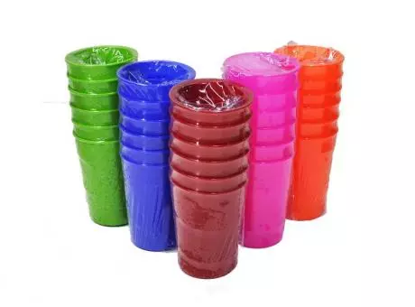 JUEGO VASO PLAST. C/ 6 PZ SAN JORGE