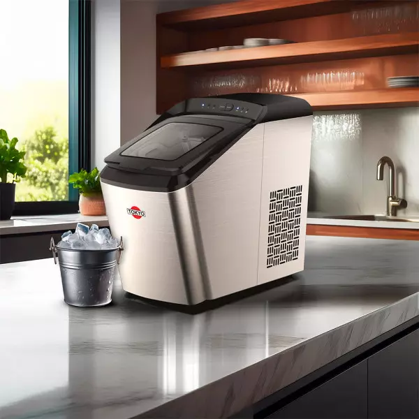 Imagen miniatura de FABRICADORA DE HIELO TOKYO TOK-IM 15KGS CARGA MANUAL INOX