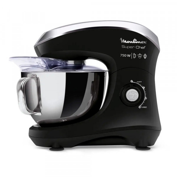 Imagen de BATIDORA PLANETARIA MOULINEX SX95 SUPERCHEF NEGRO BOWL INOX 750W