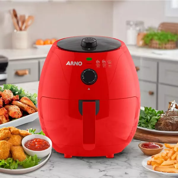 Imagen miniatura de FREIDORA ARNO AIR FRY EZFV 3.2L ROJO 220V 1200W