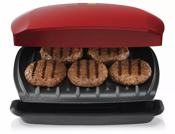 Imagen miniatura de GRILLERA GEORGE FOREMAN GR2080 5 PORCIONES + ADAPTADOR