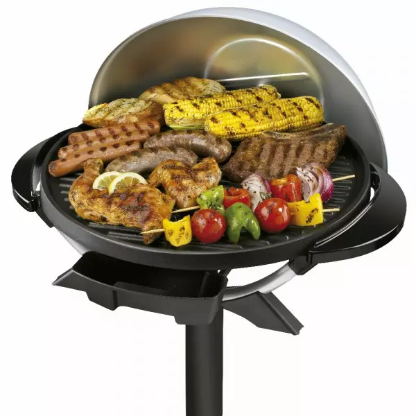 Imagen miniatura de PARRILLA ELECTRICA FAMILIAR GEORGE FOREMAN GFO3320S-CL 15 PORCIONES 2000W + ADAP