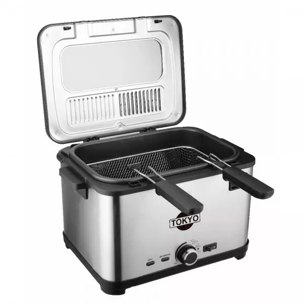 Imagen miniatura de FREIDORA INOX TOKYO MOD FRY4 4LTS 2000W 220V 50HZ
