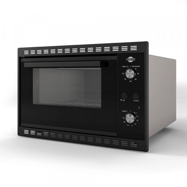 HORNO ELEC EMPOTRABLE TOKYO CLARA 45L NEGRO