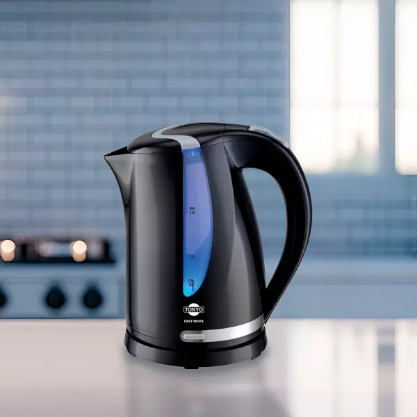 Imagen miniatura de HERVIDORA TOKYO EASY NOVA BLACK NEGRA JARRA PLASTICA 1,7 L