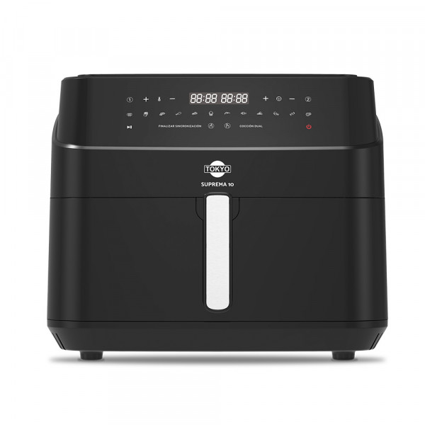 Imagen de AIR FRYER TOKYO SUPREMA 10LTS DOBLE CANASTA C/DIVISOR EXTRAIBLE 200°C 2400W