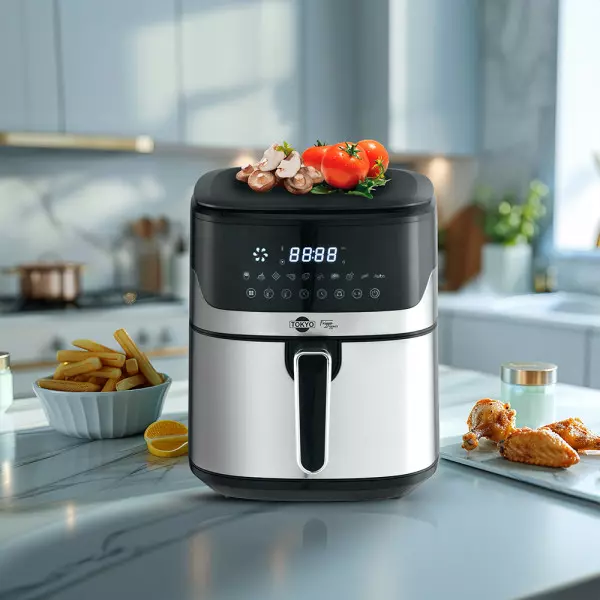 Imagen miniatura de AIR FRYER TOKYO 2 EN 1 FRIGGE EXACT 6,5L  C/BALANZA SUPERIOR   200°C 1600W