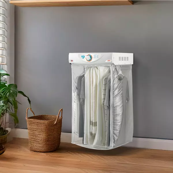 Imagen miniatura de SECARROPAS COLGANTE TOKYO DRY 8KGS CON 9 ESPACIOS PARA COLGAR 65°C + ANTIARRUGAS