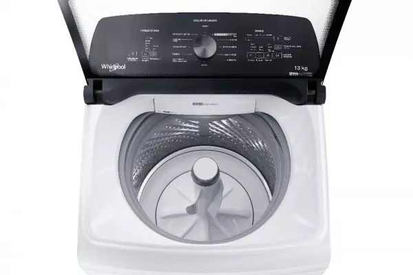 Imagen miniatura de LAVARROPAS WHIRLPOOL WWH13AB 13KG CARGA SUP BLANCO 750RPM C/ AGUA CALIE