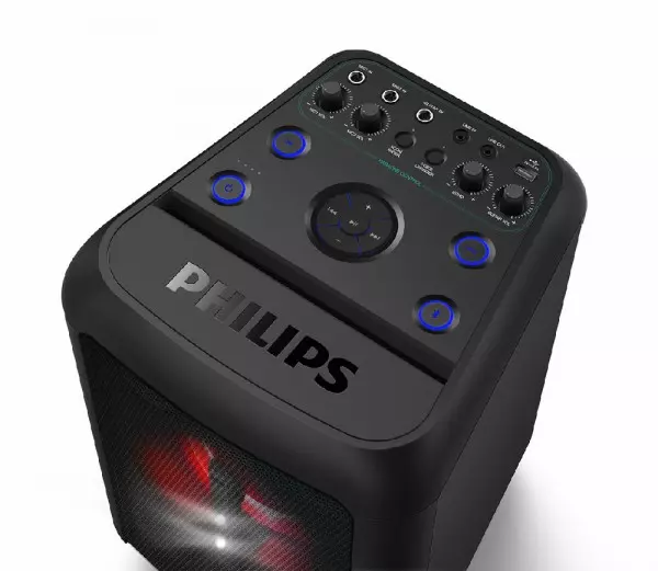 Imagen miniatura de PARLANTE PHILIPS PARTY TANX100/10  BL, USB, IN 3.5, WOOFER 10 80W