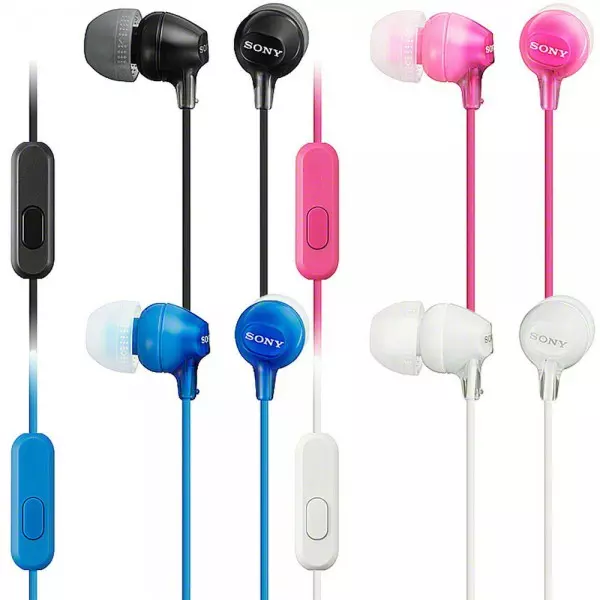 Imagen miniatura de AURICULAR SONY MDR-EX15AP BLUE C/MIC.