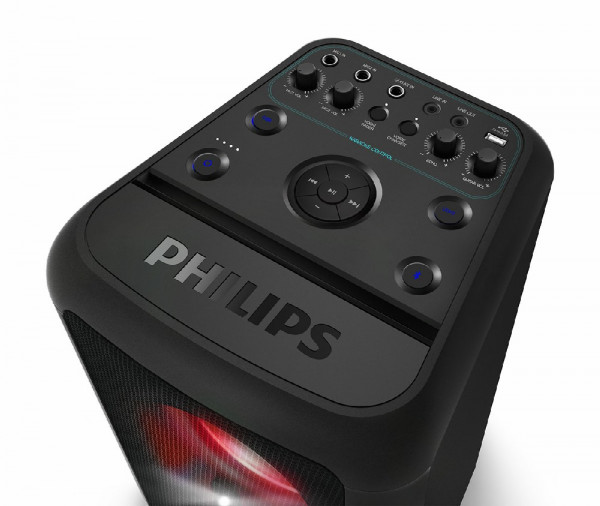 Imagen de PARLANTE PHILIPS PARTY TANX200/10  BL, USB, IN 3.5, WOOFER 2X10  160W