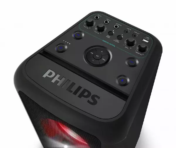 Imagen miniatura de PARLANTE PHILIPS PARTY TANX200/10  BL, USB, IN 3.5, WOOFER 2X10  160W