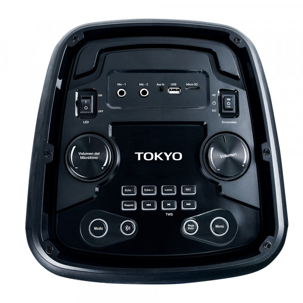 Imagen de PARLANTE TOKYO PARTY PRO 17"  BATERIA 12V/4500MAH 100RMS BLUETOOH FM/USB 1 MIC.