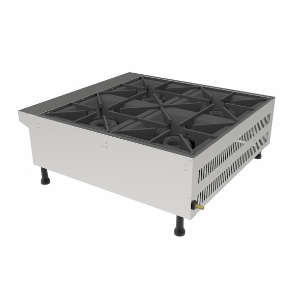 Imagen de ANAFE DE MESA HEAVY DUTY METVISA 4 QUEMADORES