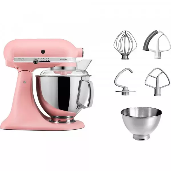 Imagen miniatura de BATIDORA KITCHENAID ARTISAN PLUS 5KSM175PSEDR PINK 4.8L BOWL EXTRA