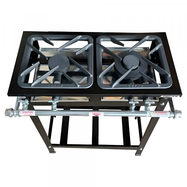 Imagen de COCINA IND. CEFAZ 2H CFZS-203 1QS QD BAJA P 30X30 PERFIL 5