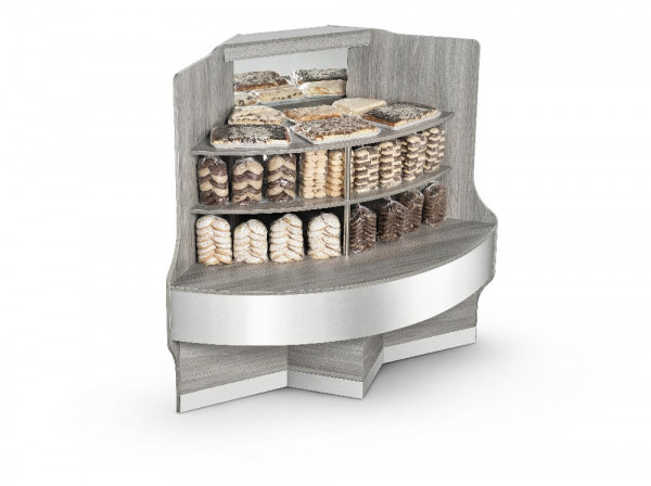 VITRINA ECOSILKON CURVA EXTERNA CECWBSS AUTOSERVICIO NEUTRA ESQUINERA