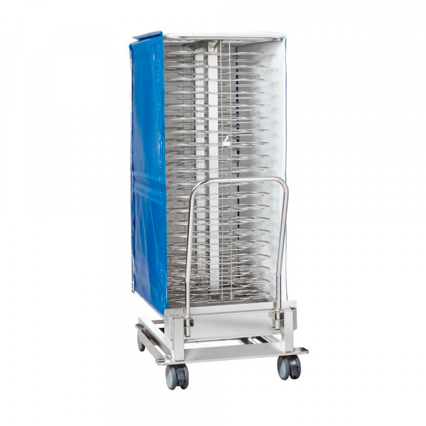 RACK RATIONAL PORTA PLATOS CON KIT FINISHING PARA BANQUETES MOD 201 - 50 PLATOS
