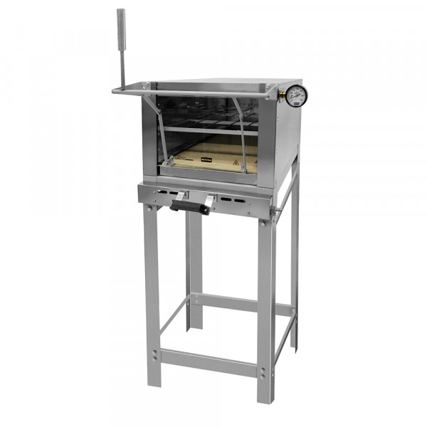HORNO REFRACTARIO DE PISO A GAS METVISA 40CM PUERTA GUILLOTINA