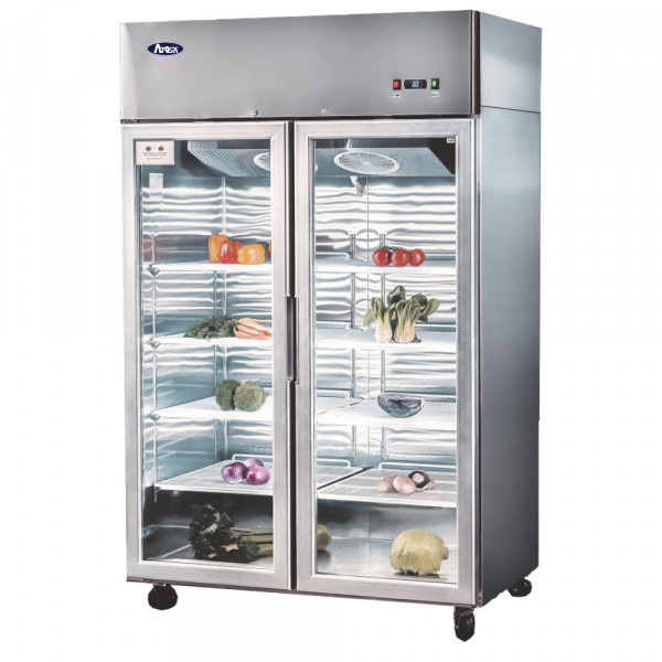 Imagen de VISICOOLER COMERCIAL INOX ATOSA MOD.MCF8605 1300LTS 2PTAS  1 A 8