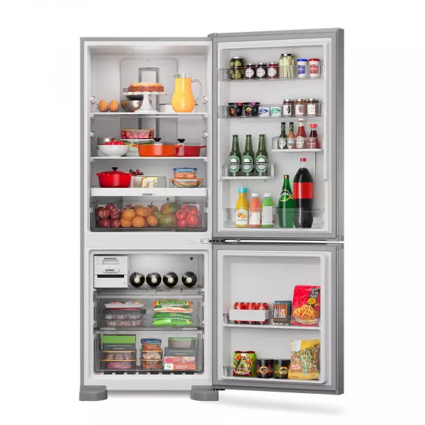 Imagen miniatura de HELADERA WHIRLPOOL COMBI WRE57CK 482/447L EVOX INVERTER FRIO SECO PANEL TOUCH