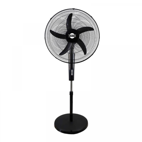 VENTILADOR DE PIE TOKYO  FS20 20" NEGRO 3 VEL BASE REDONDA