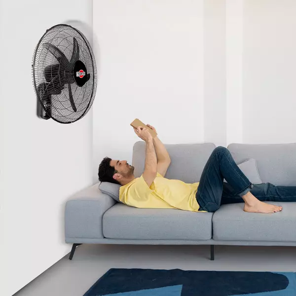 Imagen miniatura de VENTILADOR TOKYO DE PARED 18 TOP18C C/CONTROL 5ASPAS ABS 3VEL 75W 1300RPM